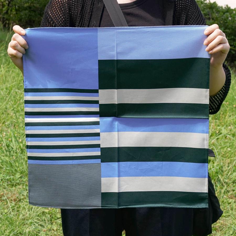 ハンカチ レディース メンズ H TOKYO トリコロールボーダーハンカチ 綿 大判 お弁当包み ランチョンマット 日本製 国旗 国 フランス トリコロール ボーダー | H.TOKYO | 10