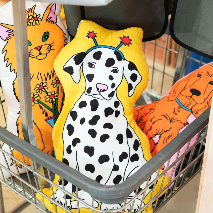 クッション THE ENJOY C&D CLUB Cushion エンジョイ C&D クラブ クッション 猫 ネコ ねこ 犬 イヌ いぬ 動物 イラスト MIDORI KOMATSU | DETAIL