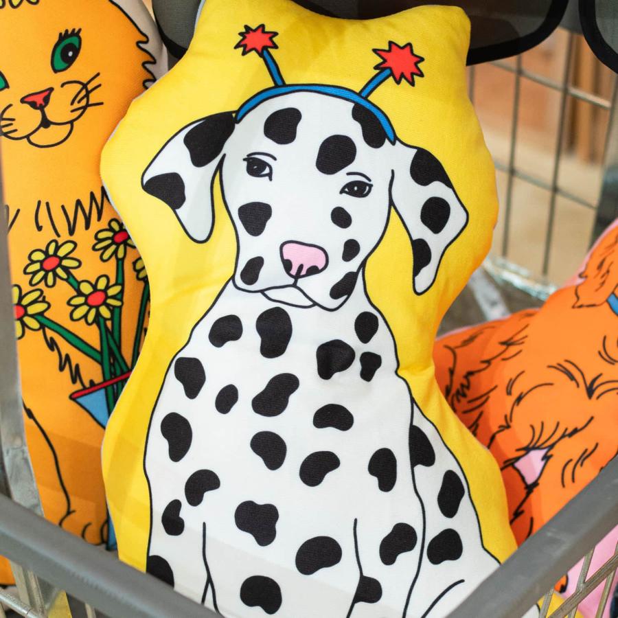 クッション THE ENJOY C&D CLUB Cushion エンジョイ C&D クラブ クッション 猫 ネコ ねこ 犬 イヌ いぬ 動物 イラスト MIDORI KOMATSU | DETAIL | 16