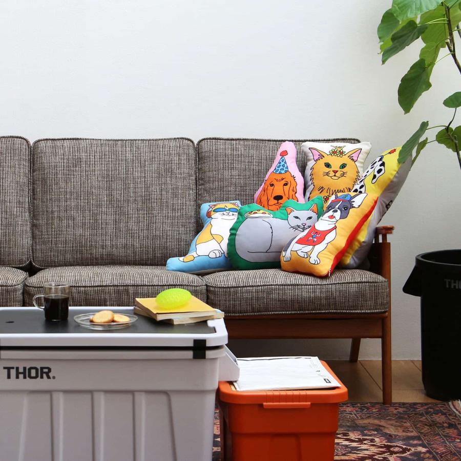 クッション THE ENJOY C&D CLUB Cushion エンジョイ C&D クラブ クッション 猫 ネコ ねこ 犬 イヌ いぬ 動物 イラスト MIDORI KOMATSU | DETAIL | 20
