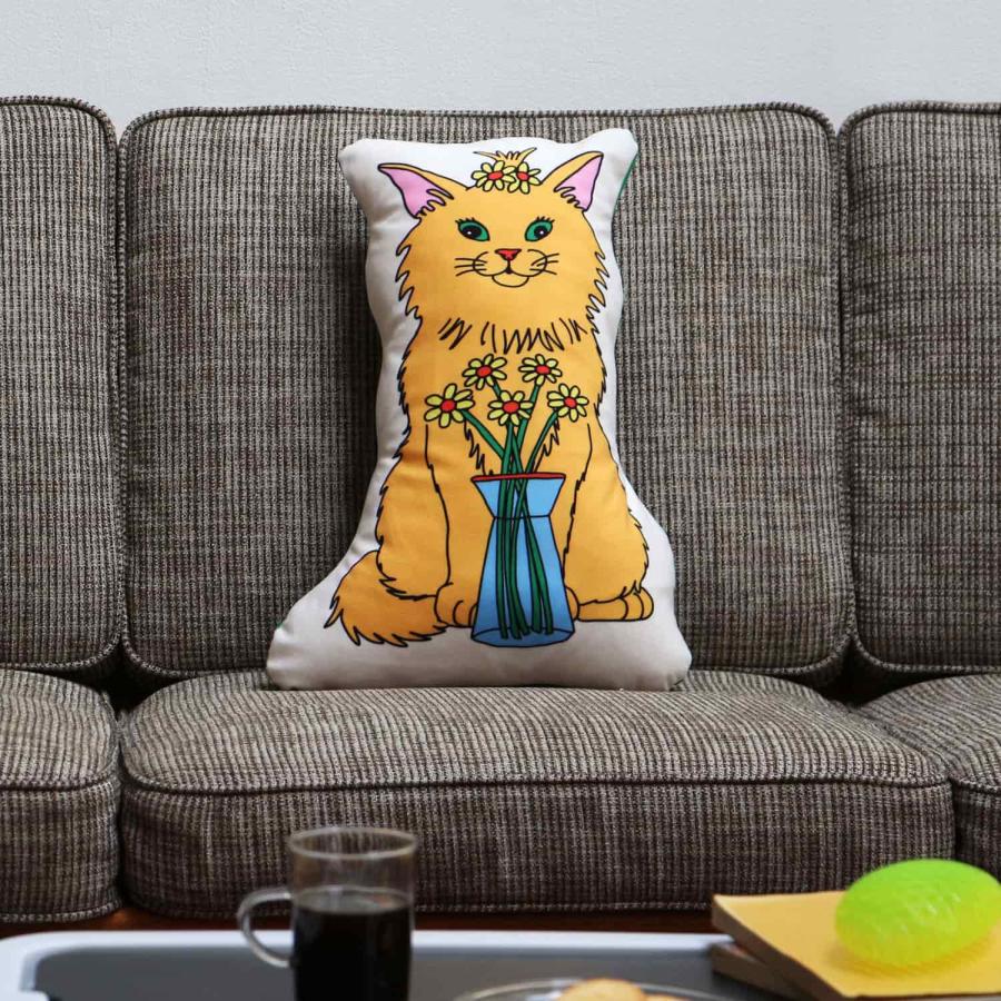 クッション THE ENJOY C&D CLUB Cushion エンジョイ C&D クラブ クッション 猫 ネコ ねこ 犬 イヌ いぬ 動物 イラスト MIDORI KOMATSU | DETAIL | 08