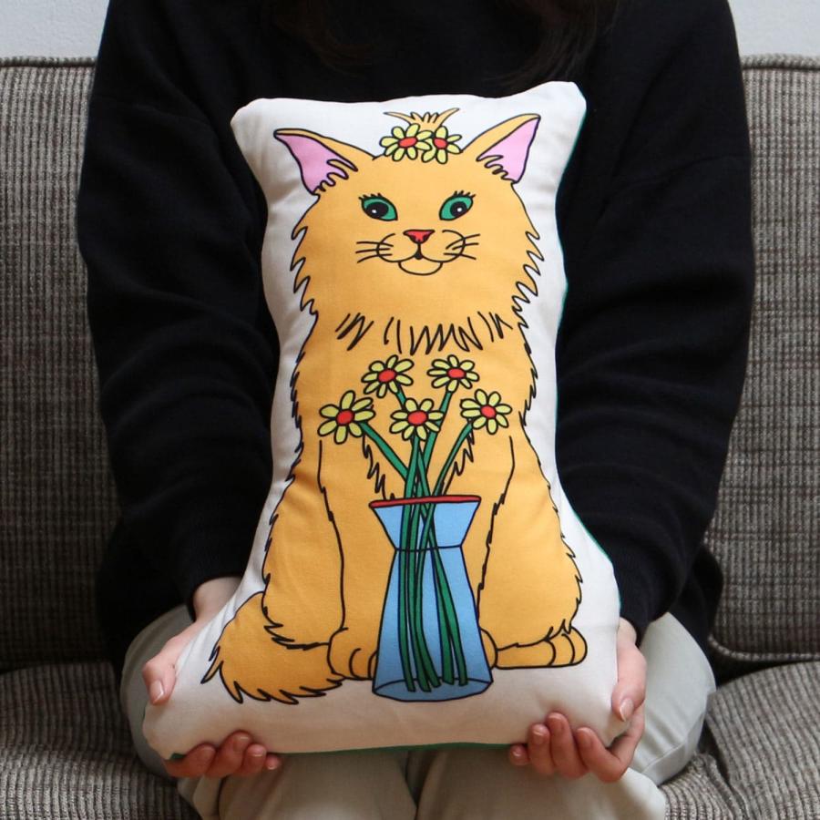 クッション THE ENJOY C&D CLUB Cushion エンジョイ C&D クラブ クッション 猫 ネコ ねこ 犬 イヌ いぬ 動物 イラスト MIDORI KOMATSU | DETAIL | 11