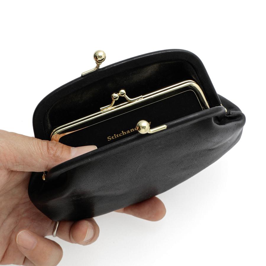 がま口財布 StitchandSew ステッチアンドソー ウォレット T2/CW104 がま口ウォレット ウォレット レザー 小銭入れ コインケース 口金 本革 ギフト | StitchandSew | 03