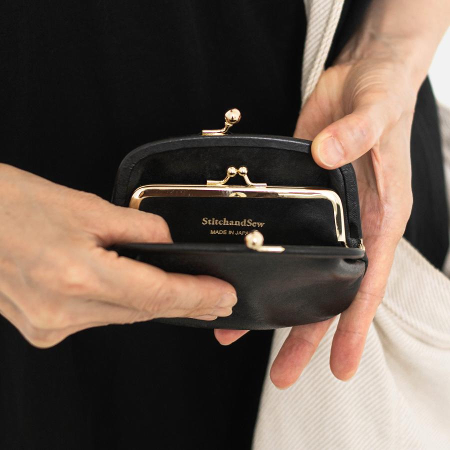 がま口財布 StitchandSew ステッチアンドソー ウォレット T2/CW104 がま口ウォレット ウォレット レザー 小銭入れ コインケース 口金 本革 ギフト | StitchandSew | 06