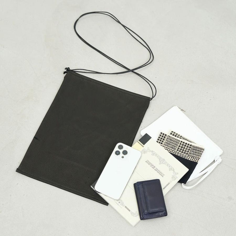 レザー ショルダーバッグ REN フラットショルダー レン 革 豚革 ピッグスキン・ハリー 日本製 レディース メンズ バッグ かばん 肩掛け シンプル おしゃれ 軽い | REN | 12