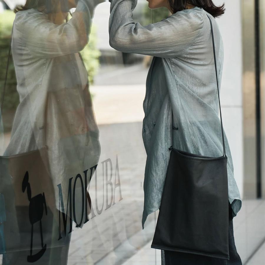 レザー ショルダーバッグ REN フラットショルダー レン 革 豚革 ピッグスキン・ハリー 日本製 レディース メンズ バッグ かばん 肩掛け シンプル おしゃれ 軽い | REN | 15