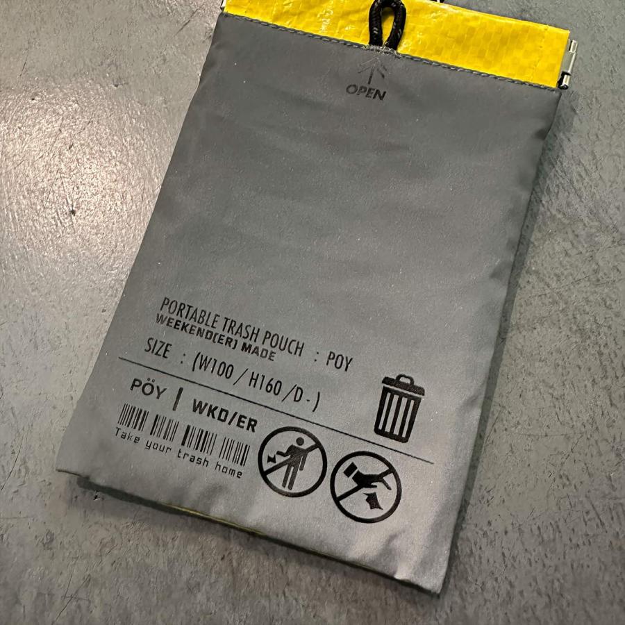 携帯ゴミ箱 ポーチ POY x WKD/ER  "REF×PE" ポーイ ウィークエンダー  WEEKEND(ER)  カラビナ付き ゴミ入れ ミニポーチ トラベル 携帯ゴミ袋ポーチ |  | 14