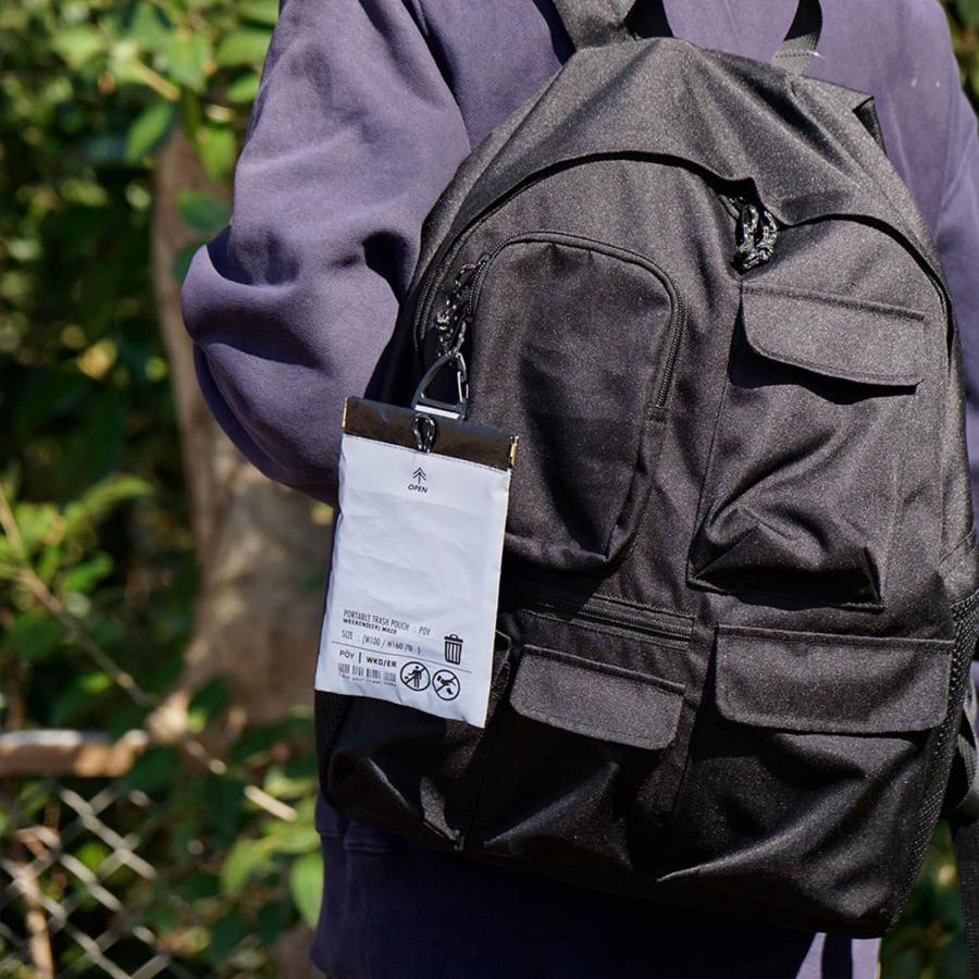 携帯ゴミ箱 ポーチ POY x WKD/ER  "REF×PE" ポーイ ウィークエンダー  WEEKEND(ER)  カラビナ付き ゴミ入れ ミニポーチ トラベル 携帯ゴミ袋ポーチ |  | 15