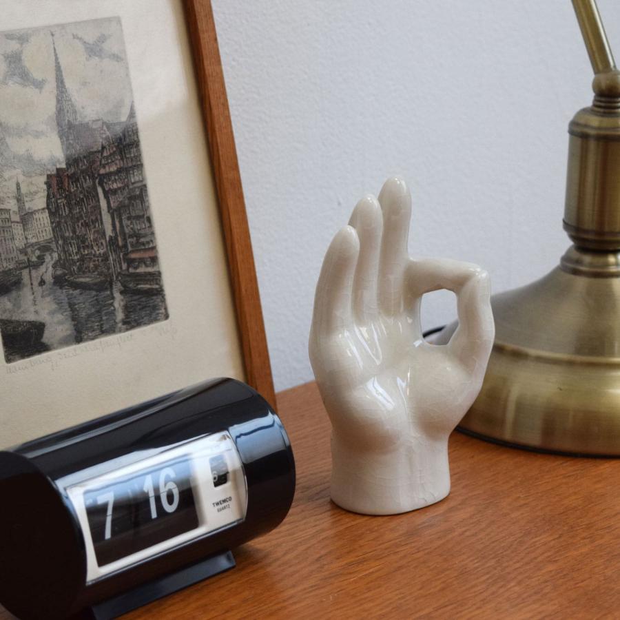 オブジェ Porcelain Hand Objet ポーセリン ハンドオブジェ セラミック 陶器 ハンドサイン 手 アクセサリースタンド 置物 ホワイトデー ギフト | DETAIL | 16