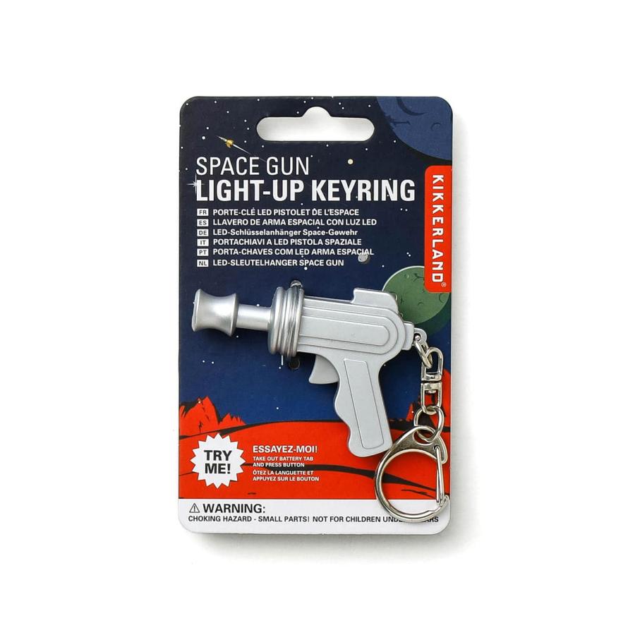 キーホルダー 光る KIKKERLAND キッカーランド Noisy Key Light Space gun ノイジーキーライト スペースガン キーリング ライト付 宇宙銃 | KIKKERLAND | 04
