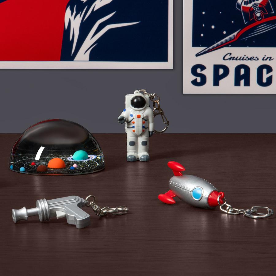 キーホルダー 光る KIKKERLAND キッカーランド Noisy Key Light Space gun ノイジーキーライト スペースガン キーリング ライト付 宇宙銃 | KIKKERLAND | 09