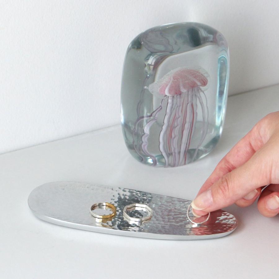 アルミニウム オーバル H/トレイ シャロウ Aluminium Oval H/Tray Shallow トレー アルミ トレイ アクセサリートレイ 小物入れ シンプル プレート 鍵置き | DETAIL | 08