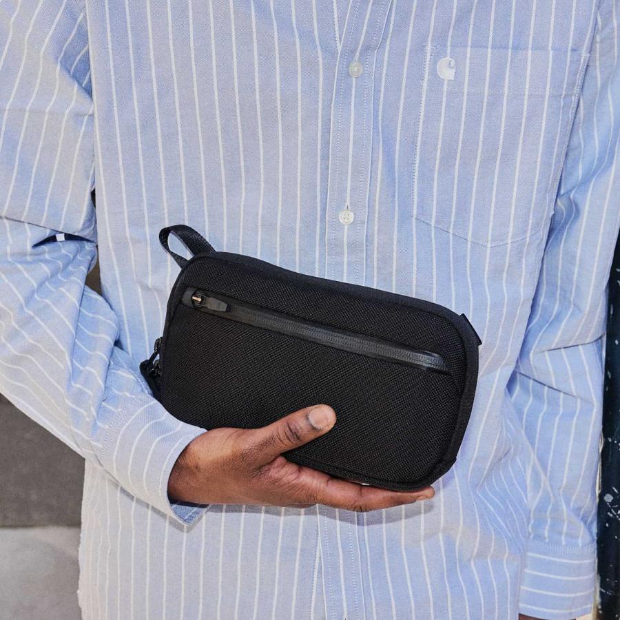 ガジェットポーチ Aer エアー Slim Pouch 2 スリムポーチ2 トラベルポーチ ポーチ ブラック 旅行ポーチ ケーブル収納 マチあり 小さい 仕分け ポケット 父の日 | Aer | 11
