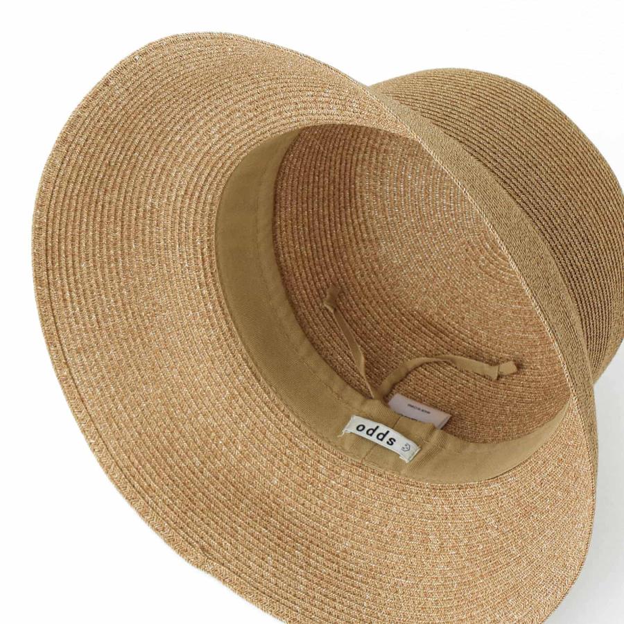 odds PLAIN BLADE HAT オッズ プレーン ブレードハット 帽子 ハット レディース 無地 折りたたみ 収納袋付き コンパクト 持ち運び 春夏 紫外線 日焼け 調整可 | Odds | 03