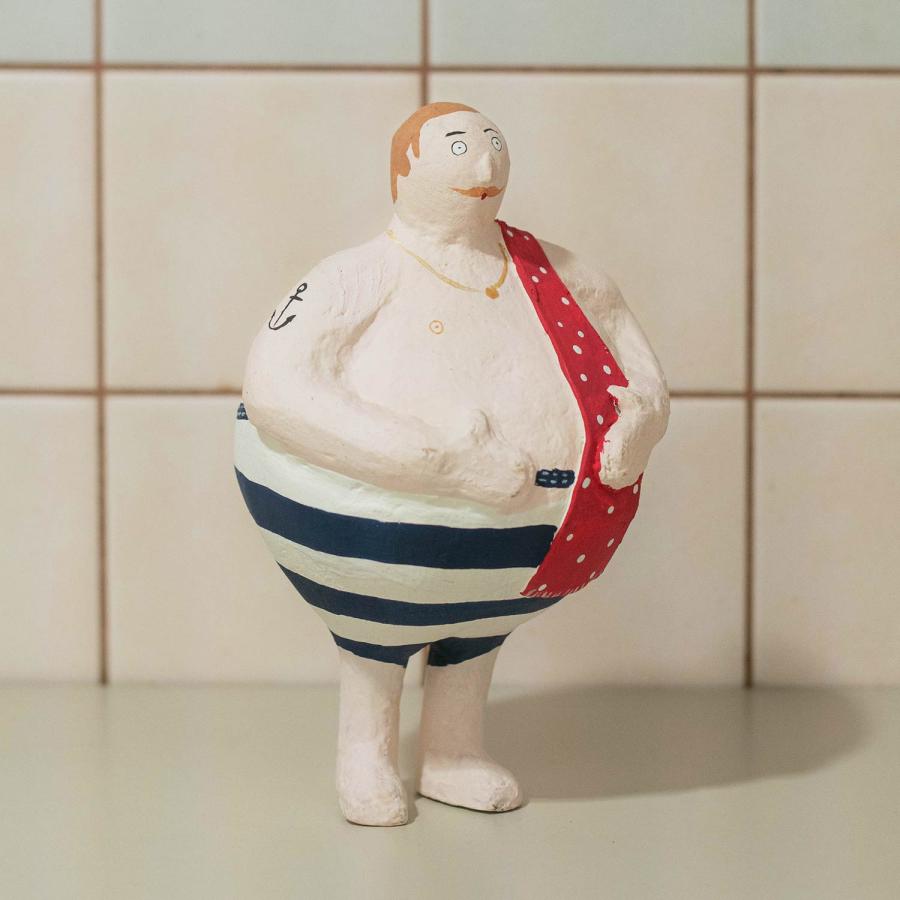 張り子 オブジェ BATELA バテラ Papier Mache D2415 パピエマシェ スペイン バテラ社 オブジェ 置物 フレンチヴィンテージ ビンテージ | 