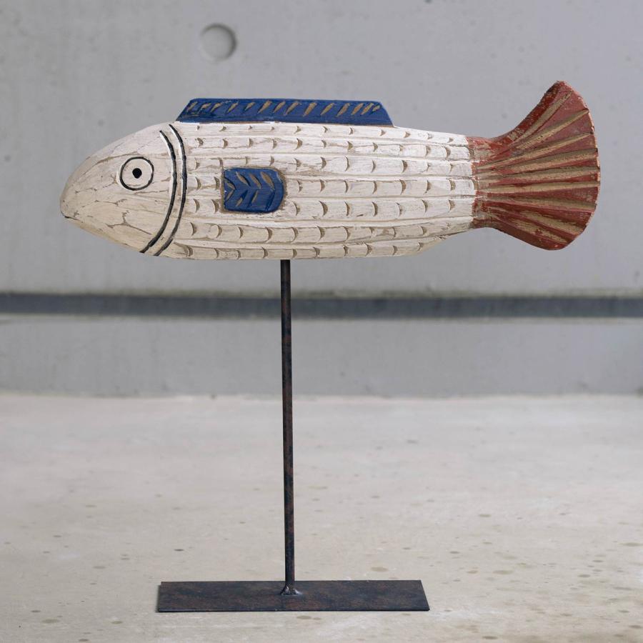 木製 オブジェ BATELA バテラ African Fish small アフリカンフィッシュ スモール ウッドカービング スペイン バテラ社 フレンチヴィンテージ |  | 12