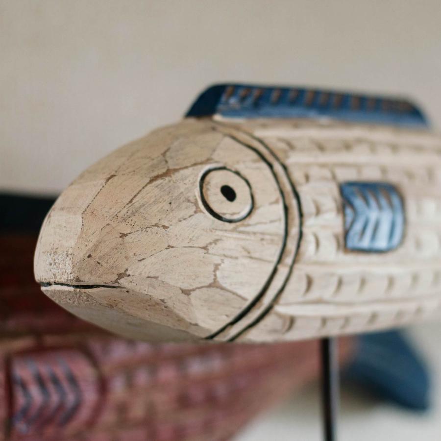 木製 オブジェ BATELA バテラ African Fish small アフリカンフィッシュ スモール ウッドカービング スペイン バテラ社 フレンチヴィンテージ |  | 13