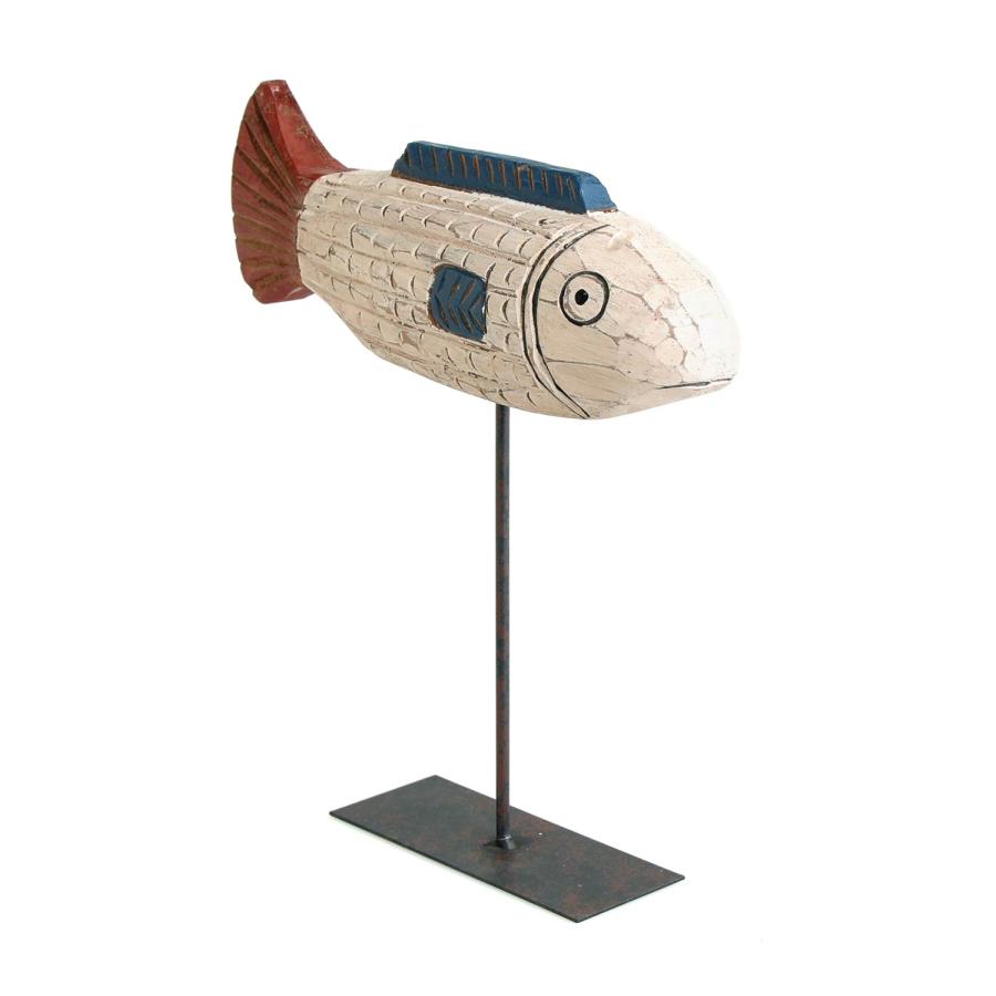 木製 オブジェ BATELA バテラ African Fish small アフリカンフィッシュ スモール ウッドカービング スペイン バテラ社 フレンチヴィンテージ |  | 01