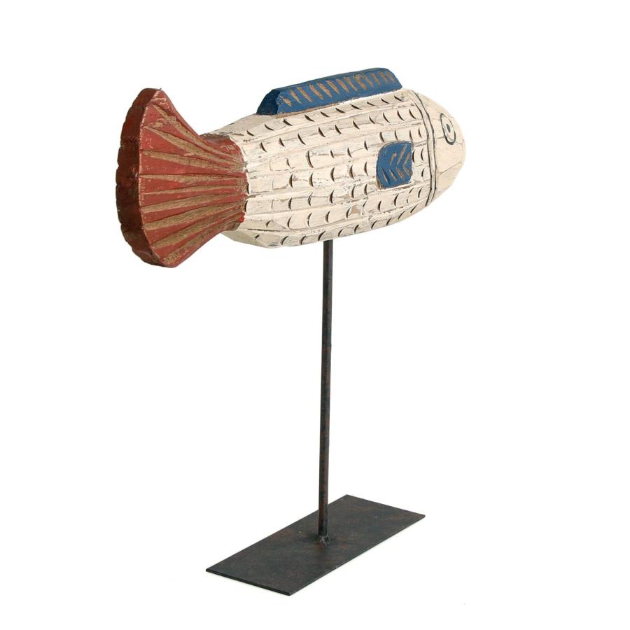 木製 オブジェ BATELA バテラ African Fish small アフリカンフィッシュ スモール ウッドカービング スペイン バテラ社 フレンチヴィンテージ |  | 02