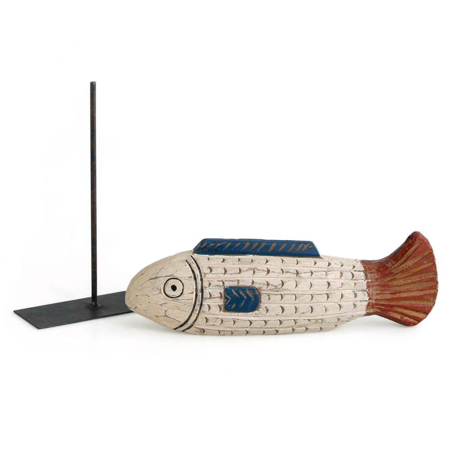 木製 オブジェ BATELA バテラ African Fish small アフリカンフィッシュ スモール ウッドカービング スペイン バテラ社 フレンチヴィンテージ |  | 06