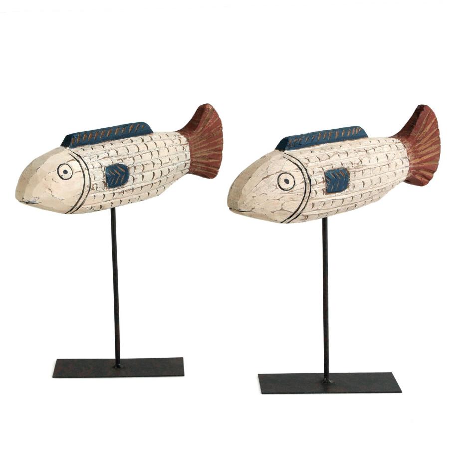 木製 オブジェ BATELA バテラ African Fish small アフリカンフィッシュ スモール ウッドカービング スペイン バテラ社 フレンチヴィンテージ |  | 08