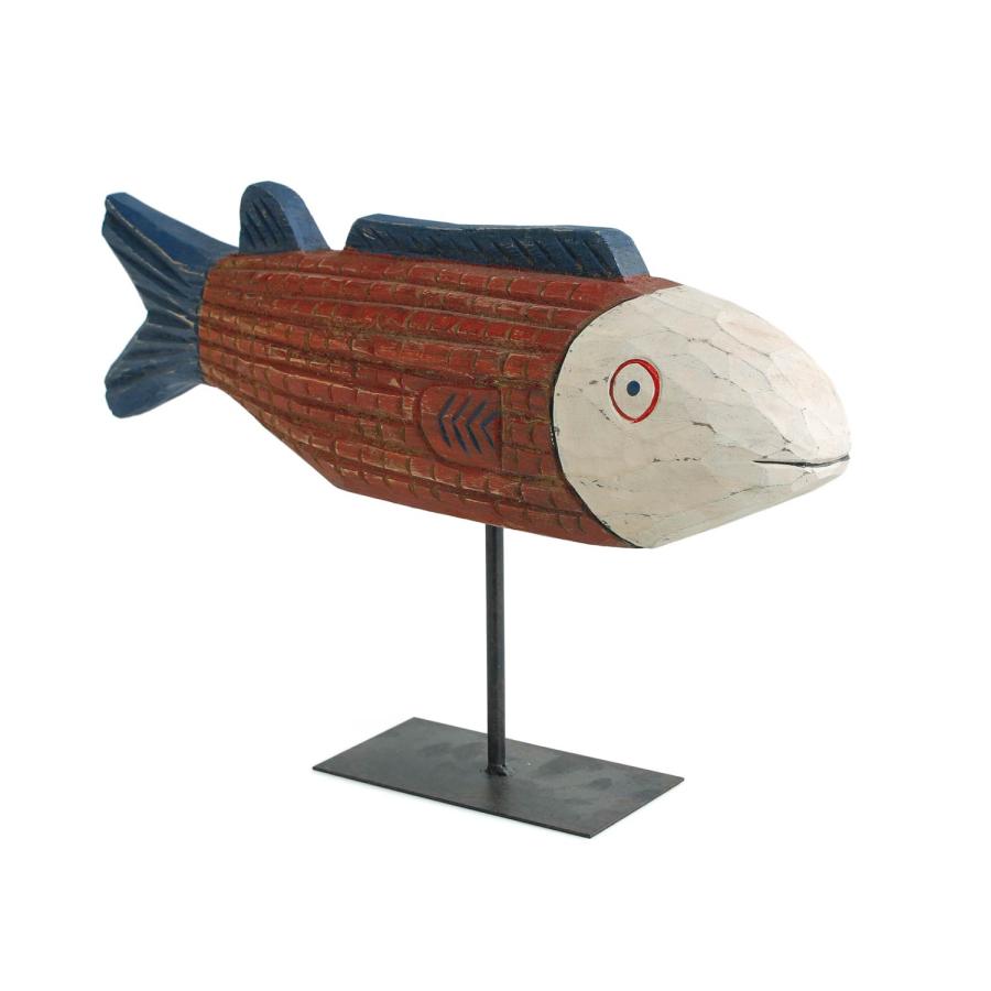 木製 オブジェ BATELA バテラ African Fish large アフリカンフィッシュ ラージ ウッドカービング スペイン バテラ社 フレンチヴィンテージ ビンテージ |  | 01