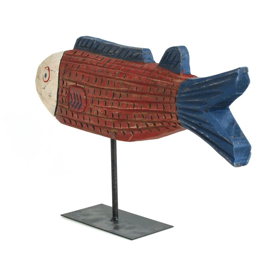 木製 オブジェ BATELA バテラ African Fish large アフリカンフィッシュ ラージ ウッドカービング スペイン バテラ社 フレンチヴィンテージ ビンテージ |  | 02