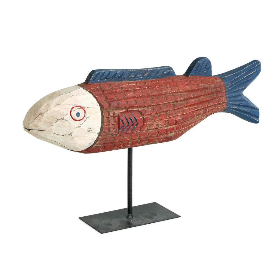 木製 オブジェ BATELA バテラ African Fish large アフリカンフィッシュ ラージ ウッドカービング スペイン バテラ社 フレンチヴィンテージ ビンテージ |  | 03