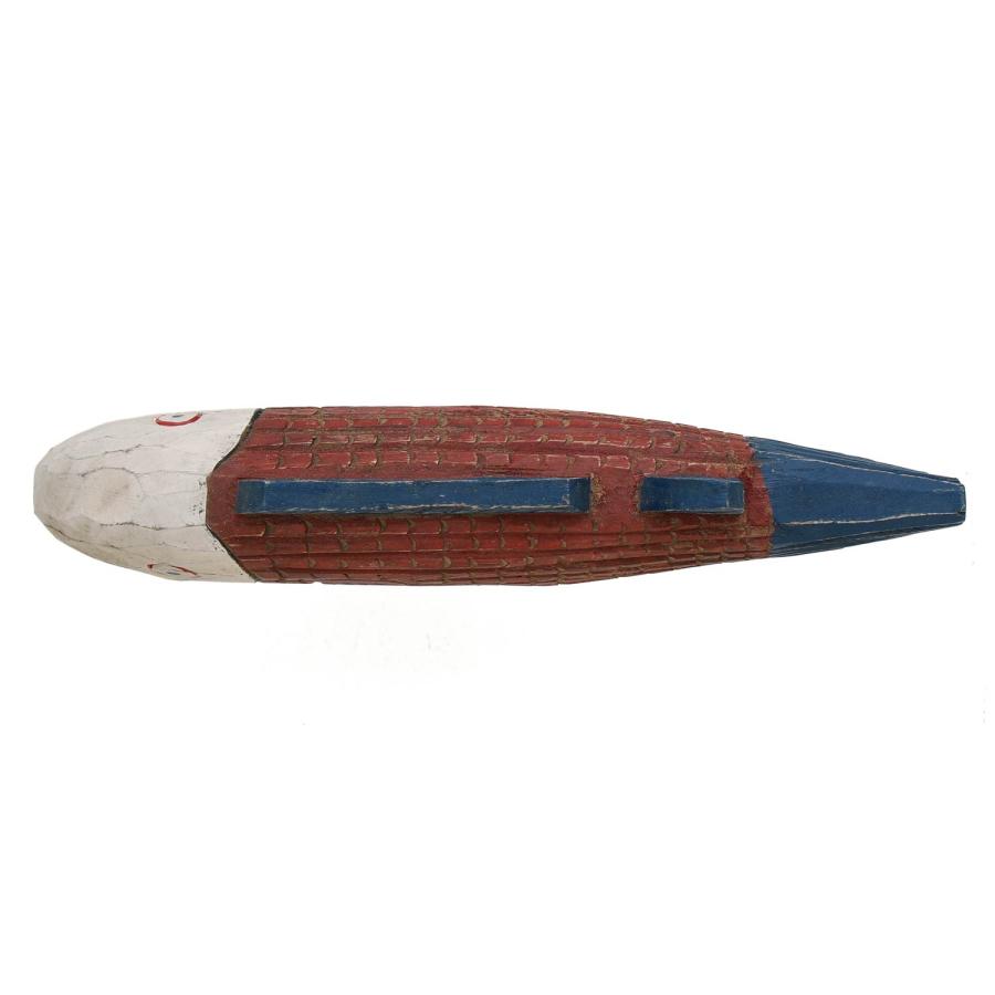 木製 オブジェ BATELA バテラ African Fish large アフリカンフィッシュ ラージ ウッドカービング スペイン バテラ社 フレンチヴィンテージ ビンテージ |  | 05