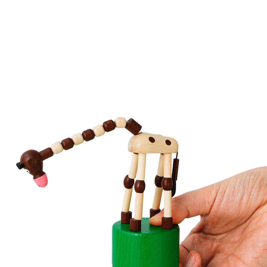 DETOA WOODEN PUSH UP TOY GIRAFFE デトア プッシュトイ ジラフ 木製 おもちゃ 玩具 こども 子ども きりん キリン 麒麟 置物 人形 オブジェ インテリア |  | 05