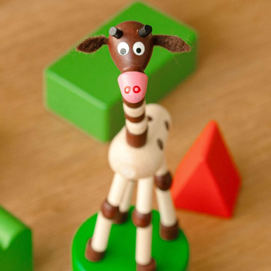 DETOA WOODEN PUSH UP TOY GIRAFFE デトア プッシュトイ ジラフ 木製 おもちゃ 玩具 こども 子ども きりん キリン 麒麟 置物 人形 オブジェ インテリア |  | 07
