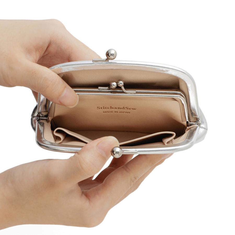 がま口財布 StitchandSew ステッチアンドソー ウォレット CW300 がま口ウォレット ウォレット レザー 小銭入れ コインケース 口金 本革 ギフト | StitchandSew | 05