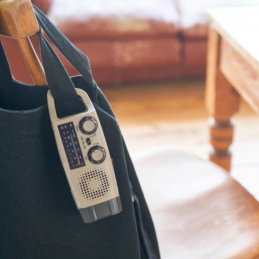 防災ラジオ RELAX リラックス エマージェンシー カラビナラジオ 多機能防災カラビナラジオ  懐中電灯 防災グッズ 災害グッズ ポータブルラジオ | RELAX | 17