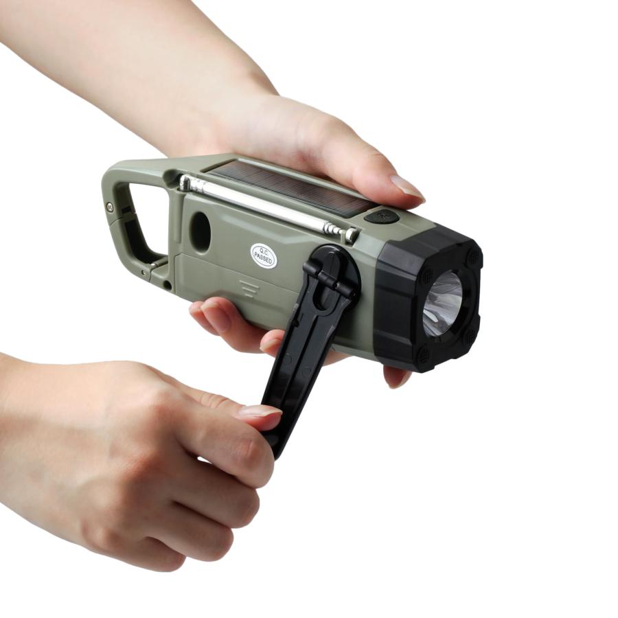 防災ラジオ RELAX リラックス エマージェンシー カラビナラジオ 多機能防災カラビナラジオ  懐中電灯 防災グッズ 災害グッズ ポータブルラジオ | RELAX | 05