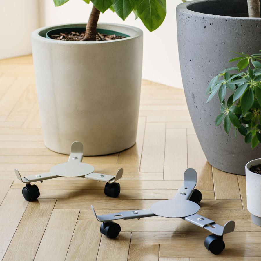 キャスター付 鉢置き amabro アマブロ IRON PLANTER STAND プランタースタンド 鉢台 鉢スタンド サイズ調整 伸縮 プランター台 移動 シンプル | amabro