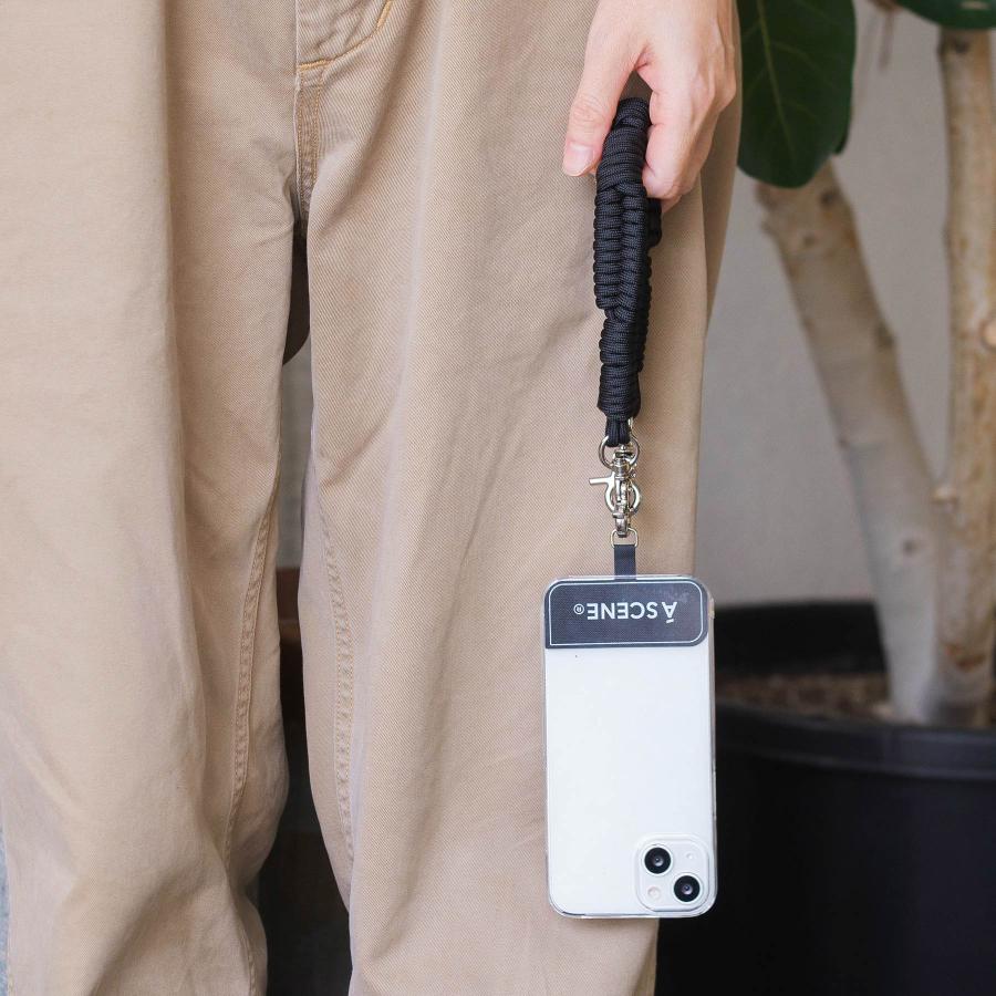 スマホストラップ A SCENE エーシーン Design paracord strap - plain - デザインパラコードストラップ（プレーン） 手首 ハンドストラップ 携帯ストラップ | A SCENE | 12