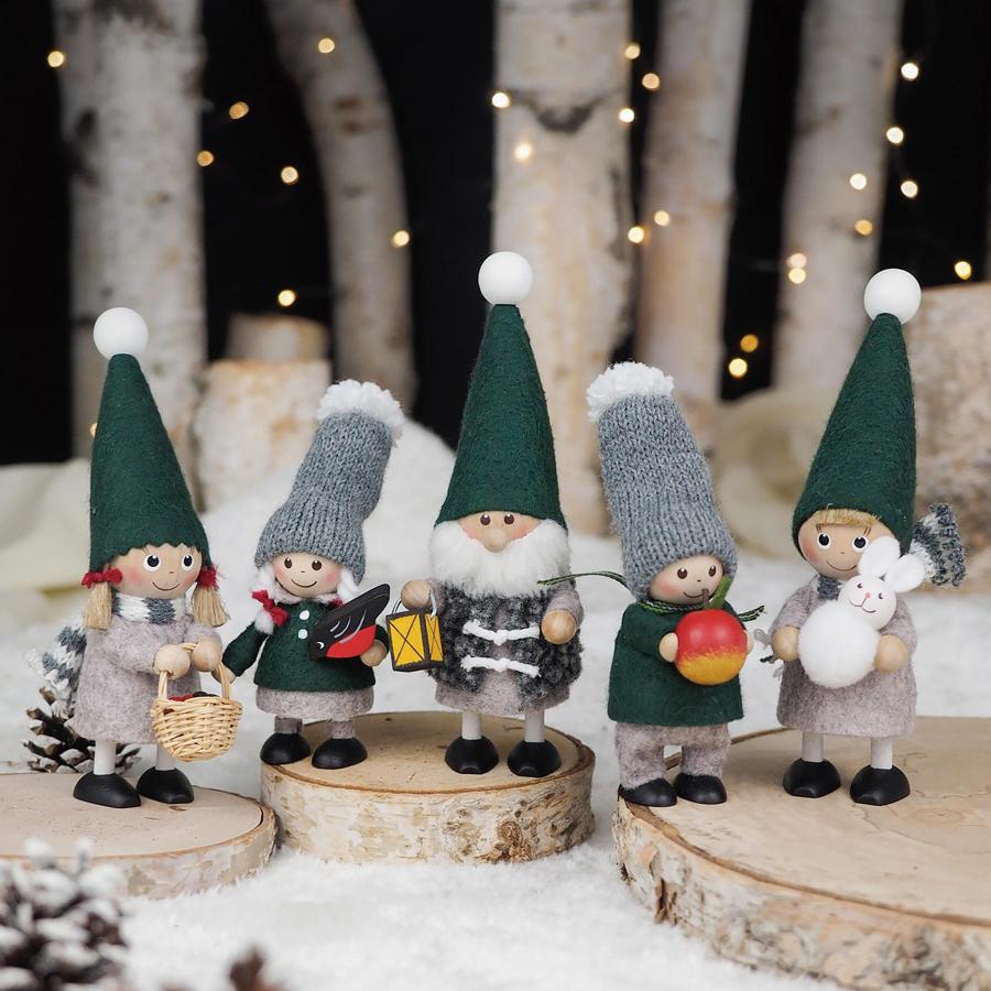 【2025年新作】NORDIKA nisse ノルディカ ニッセ 人形 小鳥と話す女の子 Nordic Forest ノルディック フォレスト サンタ クリスマス オブジェ NRD120853 ギフト |  | 13