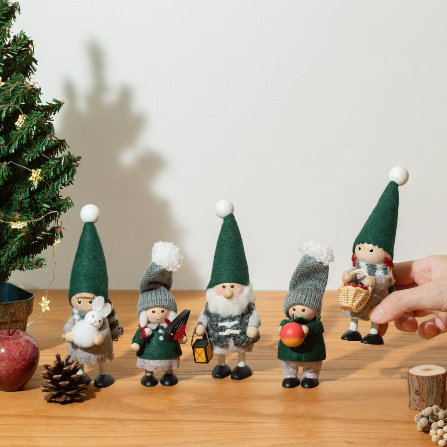 【2025年新作】NORDIKA nisse ノルディカ ニッセ 人形 小鳥と話す女の子 Nordic Forest ノルディック フォレスト サンタ クリスマス オブジェ NRD120853 ギフト |  | 14