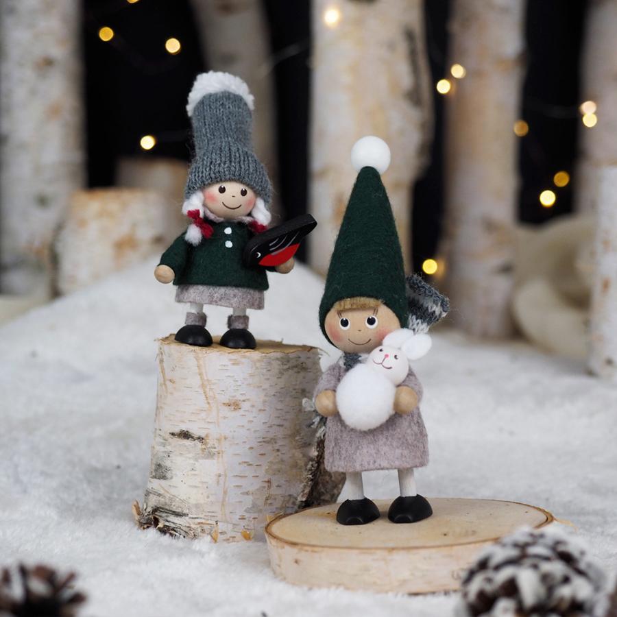 【2025年新作】NORDIKA nisse ノルディカ ニッセ 人形 小鳥と話す女の子 Nordic Forest ノルディック フォレスト サンタ クリスマス オブジェ NRD120853 ギフト |  | 10