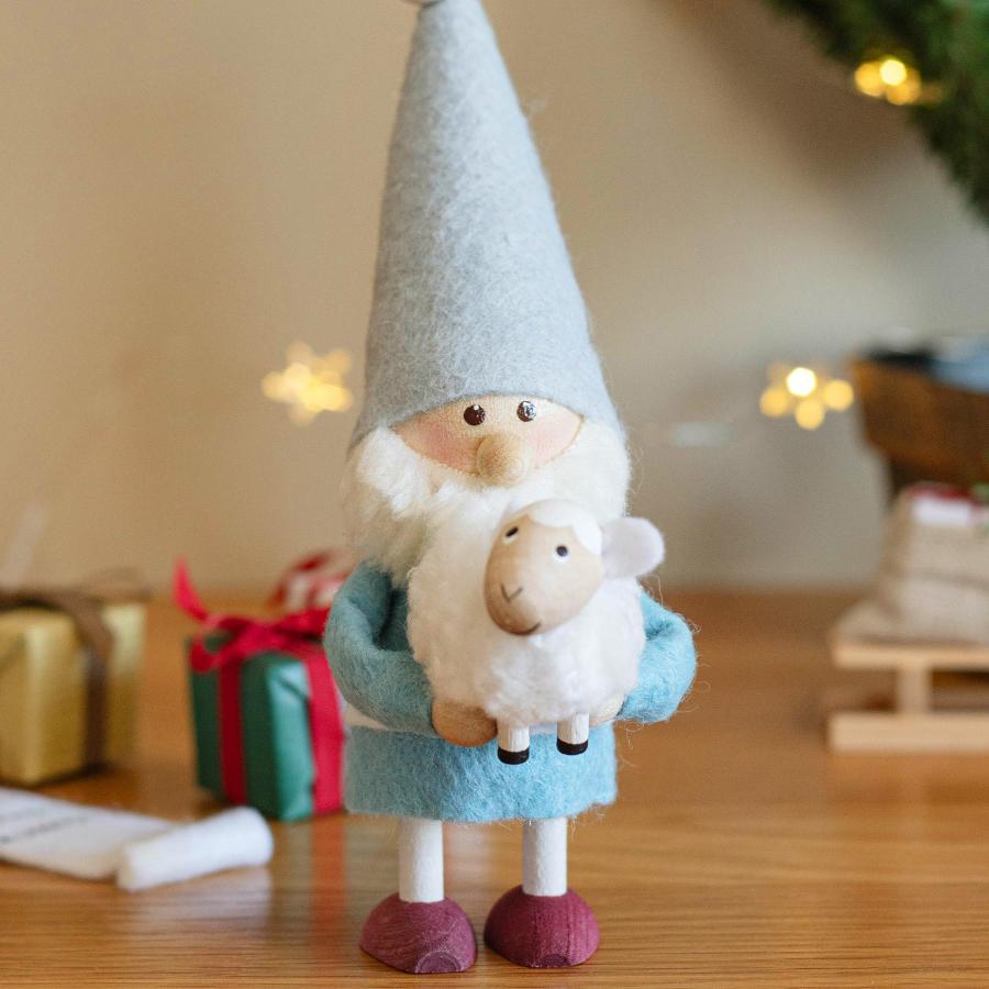 【当店限定】【2025年新作】NORDIKA nisse ノルディカ ニッセ 人形 プレゼントリストを持ったサンタ クリスマス オブジェ 飾り 木製 北欧 |  | 15