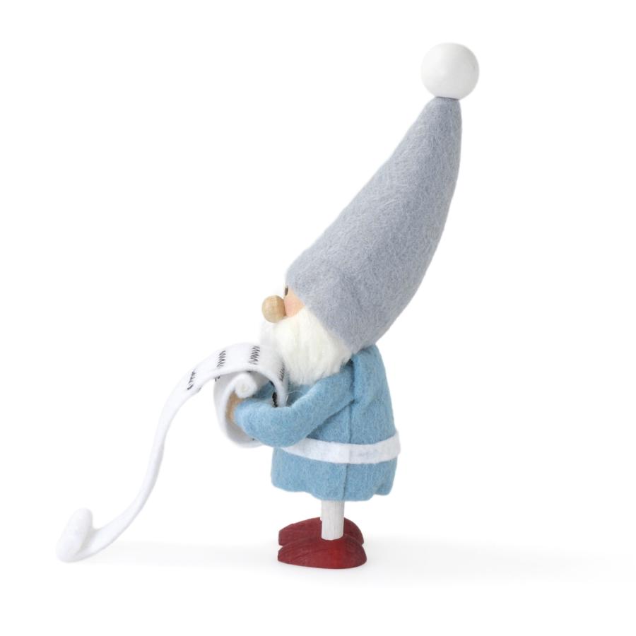 【当店限定】【2025年新作】NORDIKA nisse ノルディカ ニッセ 人形 プレゼントリストを持ったサンタ クリスマス オブジェ 飾り 木製 北欧 |  | 06