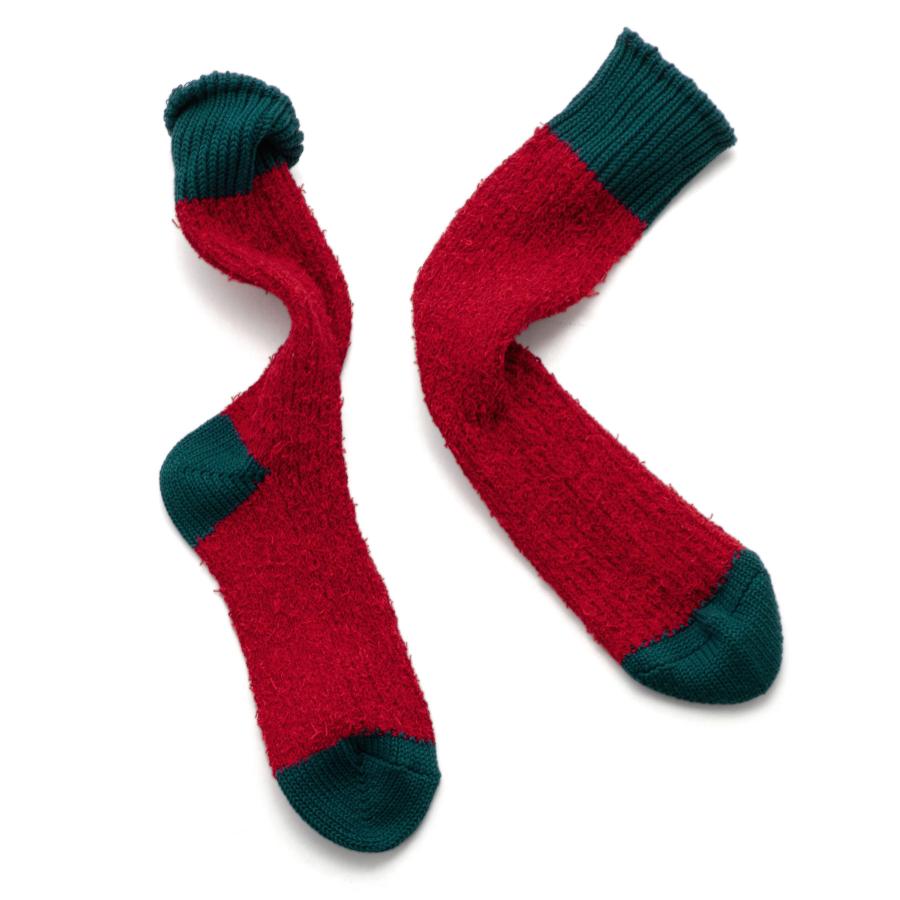 靴下 メンズ レディース ショウワタベ SHOWATABE Textured Multi-Color Cotton Socks テクスチャーマルチカラーコットンソックス 秋冬 ギフト | decka Quality socks | 10