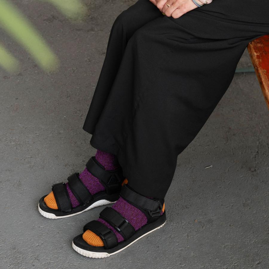 靴下 メンズ レディース ショウワタベ SHOWATABE Textured Multi-Color Cotton Socks テクスチャーマルチカラーコットンソックス 秋冬 ギフト | decka Quality socks | 12