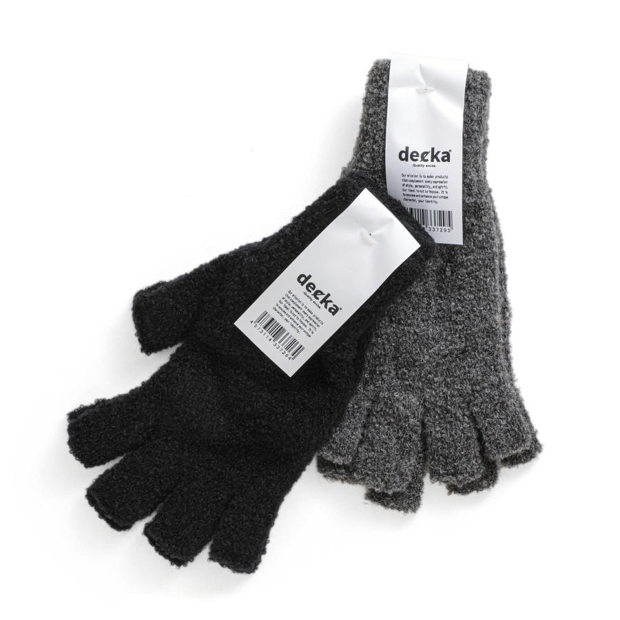 手袋 レディース メンズ decka Quality socks Fingerless Gloves Alpaca フィンガーレスグローブ アルパカ ウール 日本製 デカ クォリティソックス ギフト | decka Quality socks | 08