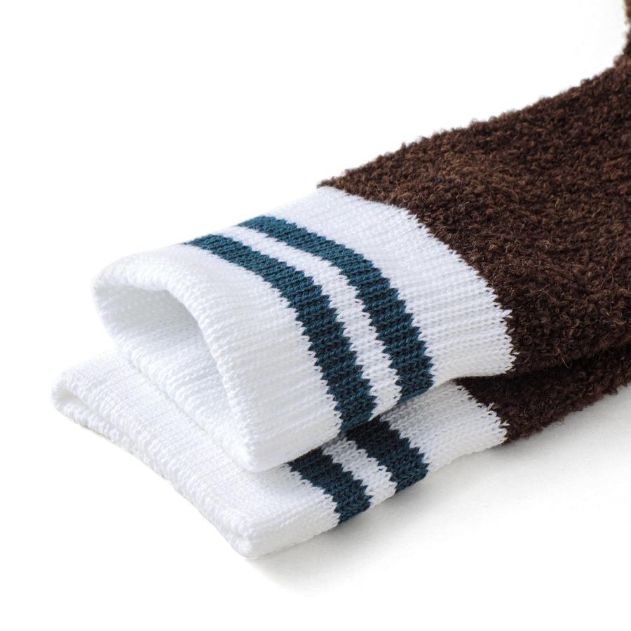 靴下 レディース あったか SHOWATABE ショウワタベ Alpaca Boucle Socks Stripes アルパカブークレソックス ストライプ 秋冬 冷え対策 暖かい ギフト | decka Quality socks | 05
