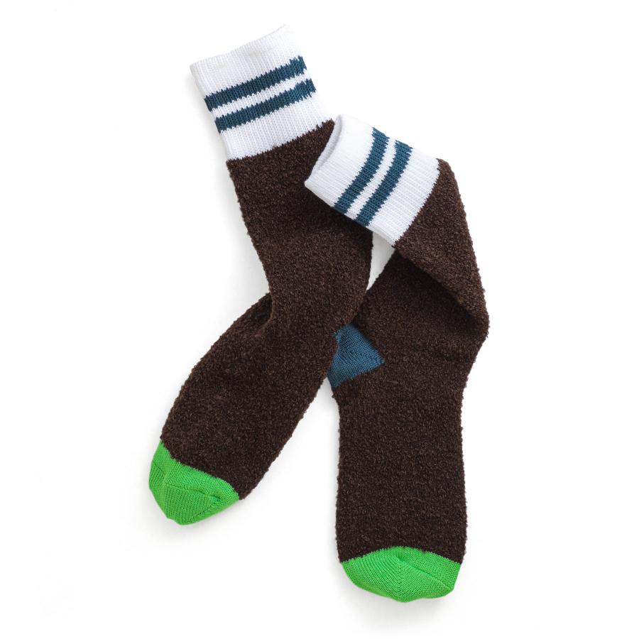 靴下 レディース あったか SHOWATABE ショウワタベ Alpaca Boucle Socks Stripes アルパカブークレソックス ストライプ 秋冬 冷え対策 暖かい ギフト | decka Quality socks | 07