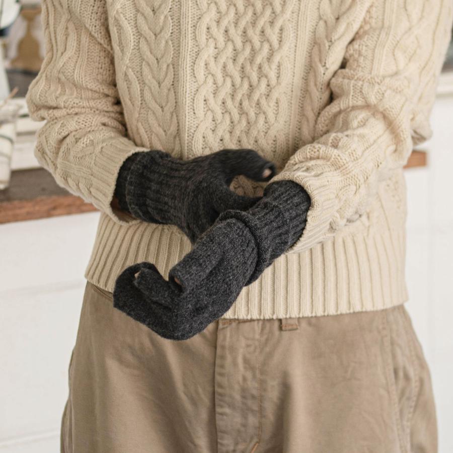手袋 レディース フィンガーレス ODD MITTEN オッズ ミトン ニット アームウォーマー 指なし 秋冬 防寒 スマホ対応 ギフト | Odds