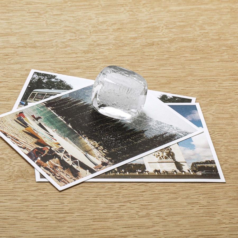 ペーパーウェイト Snow Cube スノーキューブ 船山理也子 ガラス 一点物 置物 オブジェ |  | 07