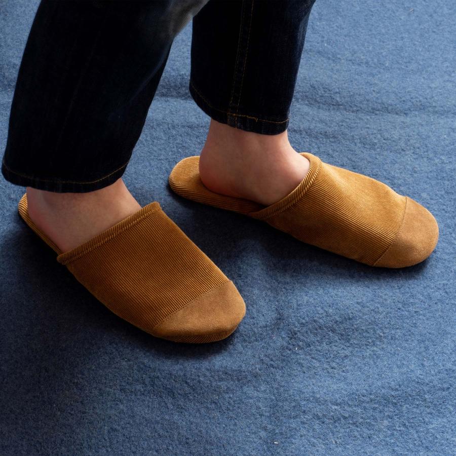 スリッパ  romo ロモ STANDARD CORDUROY SLIPPERS スタンダード コーデュロイ スリッパ ルームシューズ コーデュロイ 軽量 静音 | romo