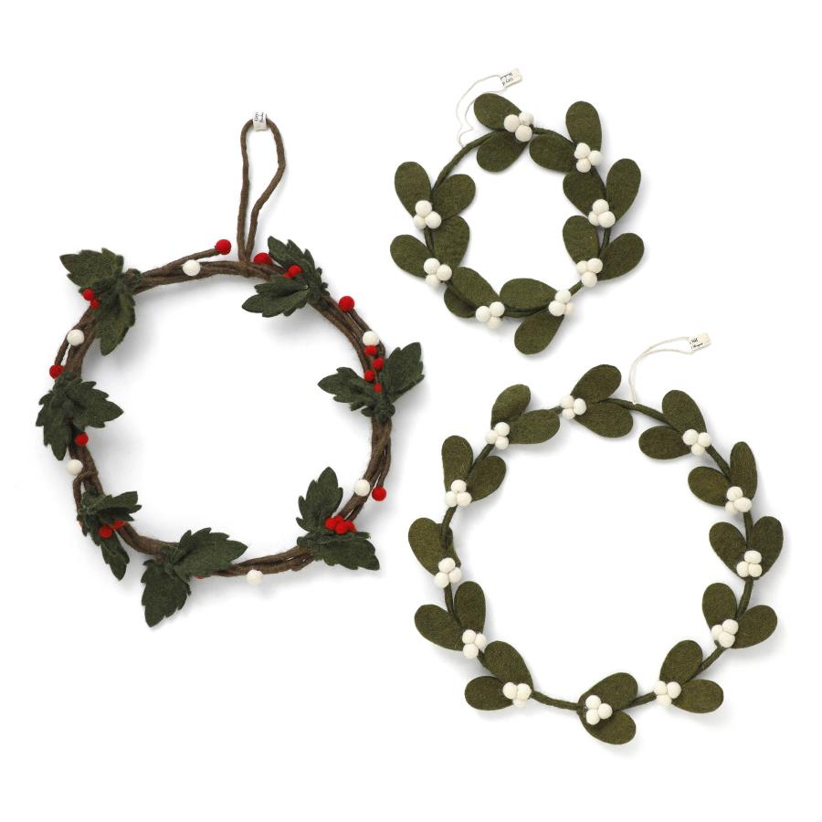 リース フェルト Gry & Sif グライアンドシフ ヒイラギ クリスマスリース 北欧 玄関 壁掛け 飾り オブジェ ハンドメイド 冬飾り |  | 08